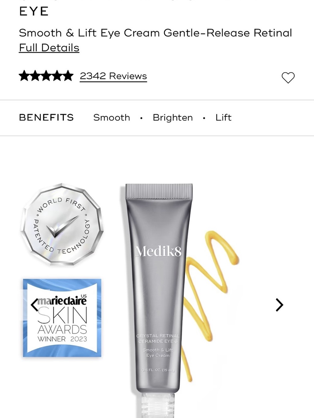 Medik8 Crystal Retinal Eye Cream - Level 6